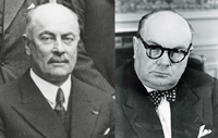 Foreign Affairs Minister Paul-Henri Spaak and Prime Minister Hubert
Pierlot